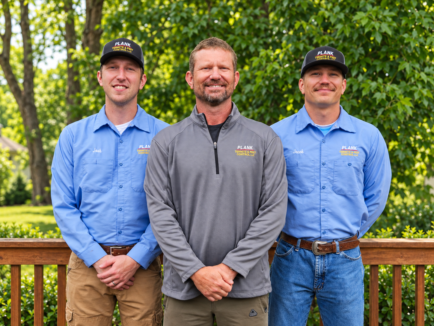 Steve Plank with his sons at Plank Termite & Pest Control Steve Plank with his sons at Plank Termite & Pest Control